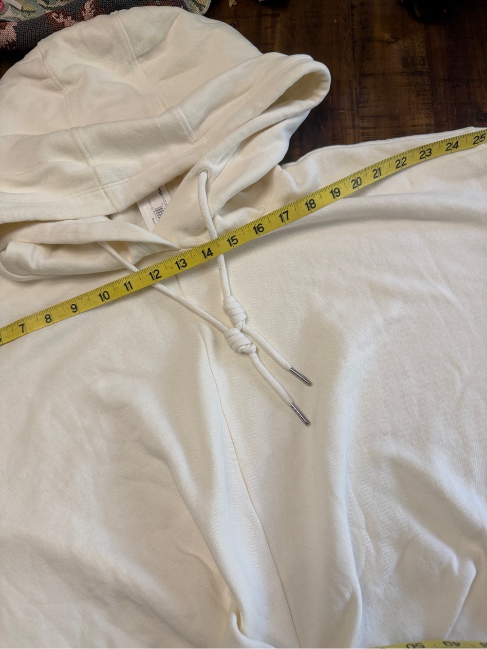 NWT The Drop Cream Oversized Hoodie Size L - Picture 4 of 12
